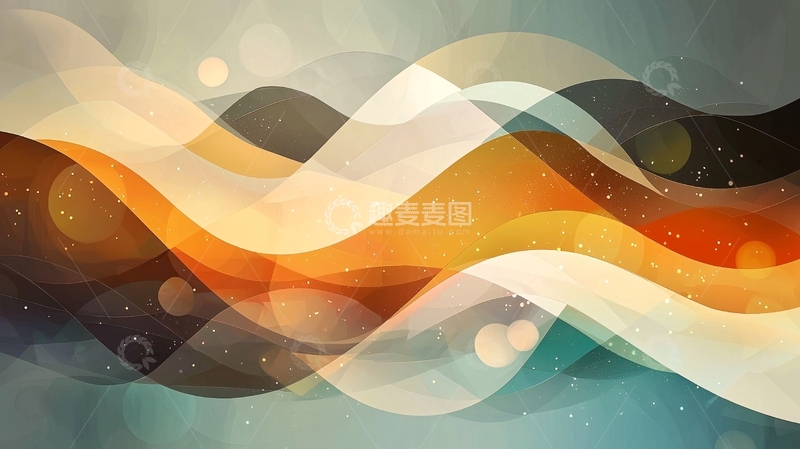 高清大图下载【趣麦麦图】抽象波浪背景18