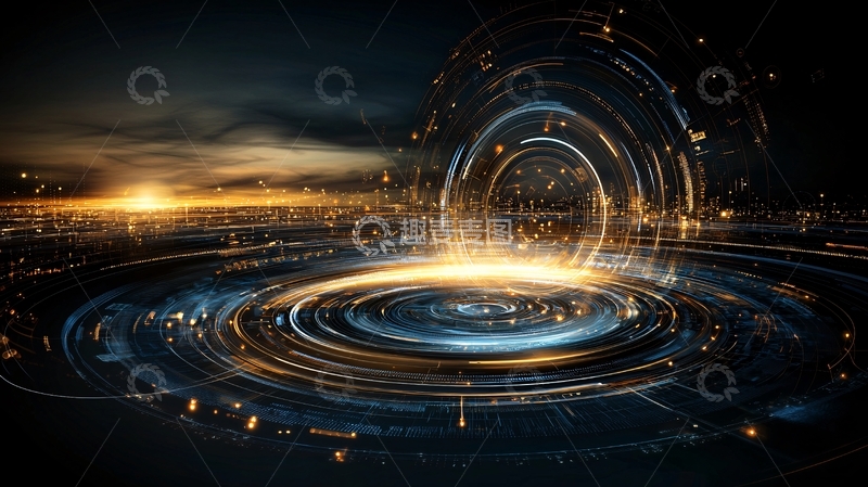 高清大图下载【趣麦麦图】未来科技感圆形光环