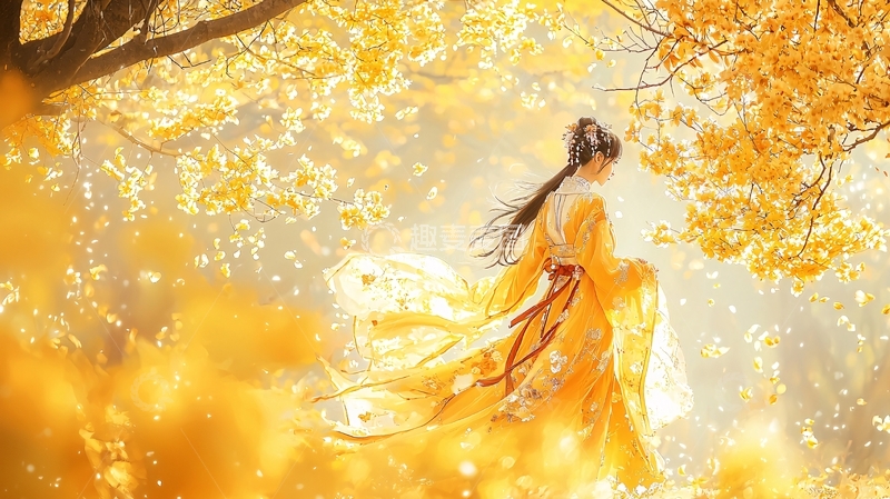 高清大图下载【趣麦麦图】金秋少女高清图片