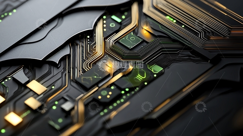 高清大图下载【趣麦麦图】未来科技感电路板