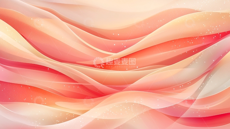 高清大图下载【趣麦麦图】粉色丝绸波浪纹理