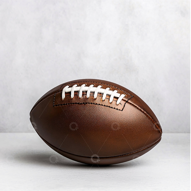 高清大图下载【趣麦麦图】棕色橄榄球白色背景