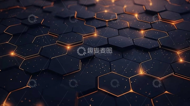 高清大图下载【趣麦麦图】六边形蜂窝结构