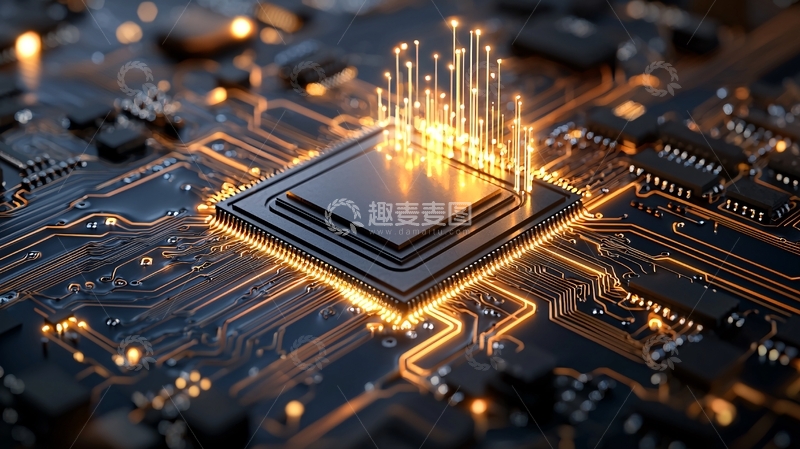 高清大图下载【趣麦麦图】微芯片特写高清图片
