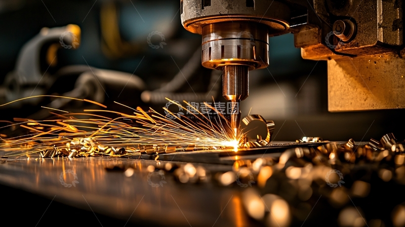 高清大图下载【趣麦麦图】金属切割火花四溅
