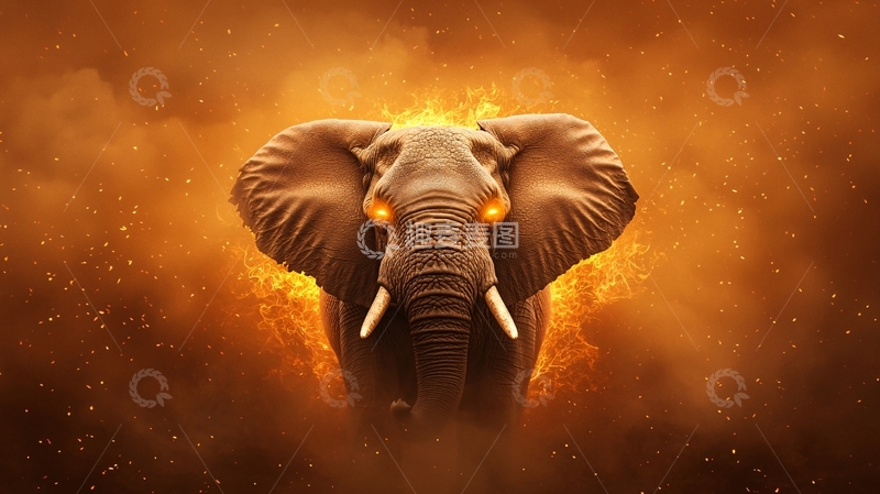 高清大图下载【趣麦麦图】非洲大象高清图片