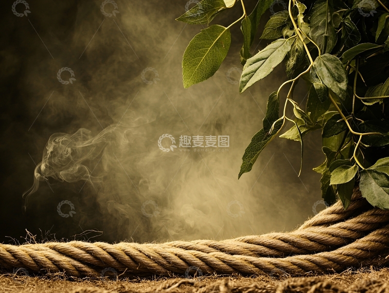 高清大图下载【趣麦麦图】森林烟雾高清图片