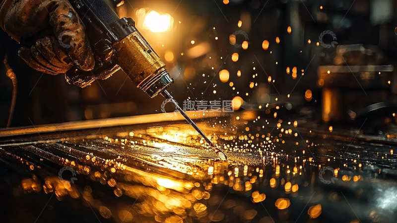 高清大图下载【趣麦麦图】焊接火花四溅