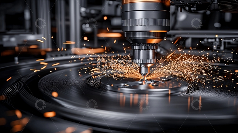 高清大图下载【趣麦麦图】金属加工火花四溅