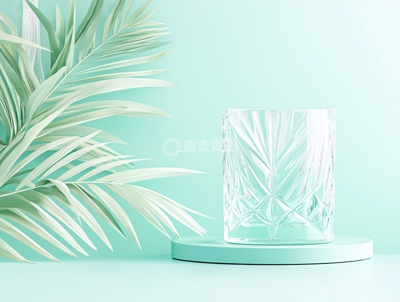 高清大图下载【趣麦麦图】清新薄荷绿背景