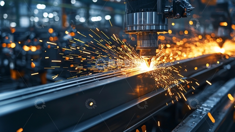 高清大图下载【趣麦麦图】金属加工火花四溅