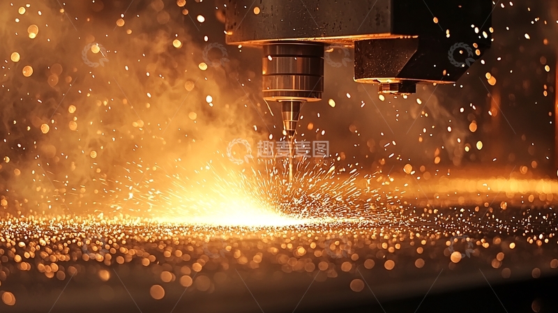 高清大图下载【趣麦麦图】金属切割火花四溅