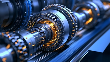 复杂金属机械结构细节