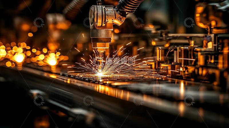 高清大图下载【趣麦麦图】工业金属切割焊接场景