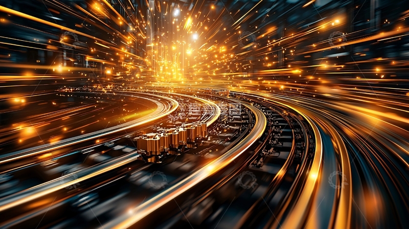 高清大图下载【趣麦麦图】科技感光线轨迹