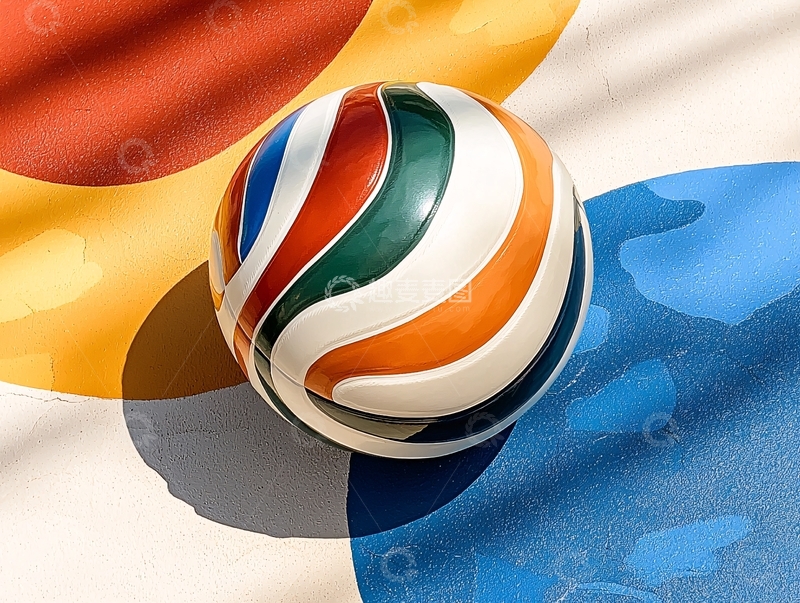 高清大图下载【趣麦麦图】彩色条纹球高清图片