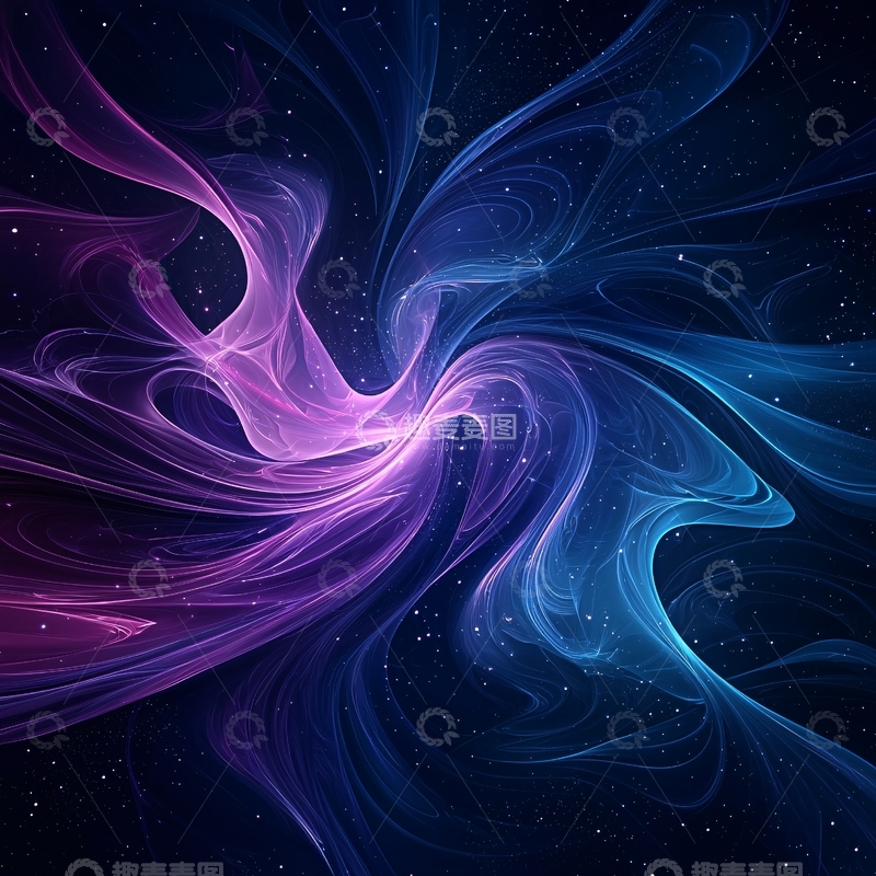 高清大图下载【趣麦麦图】紫色蓝色交织的抽象背景