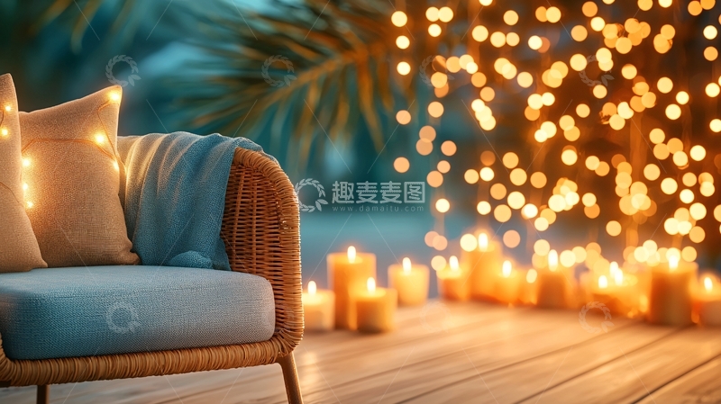 高清大图下载【趣麦麦图】温馨烛光氛围场景