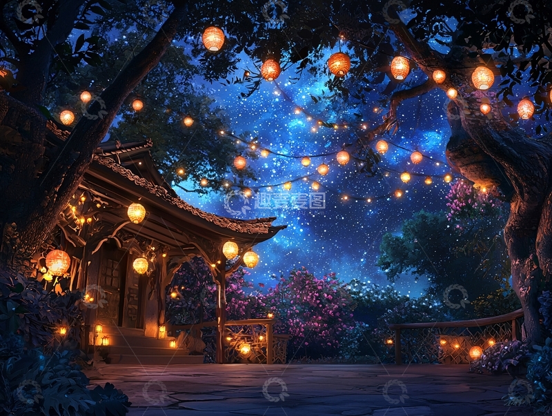 高清大图下载【趣麦麦图】梦幻森林小屋