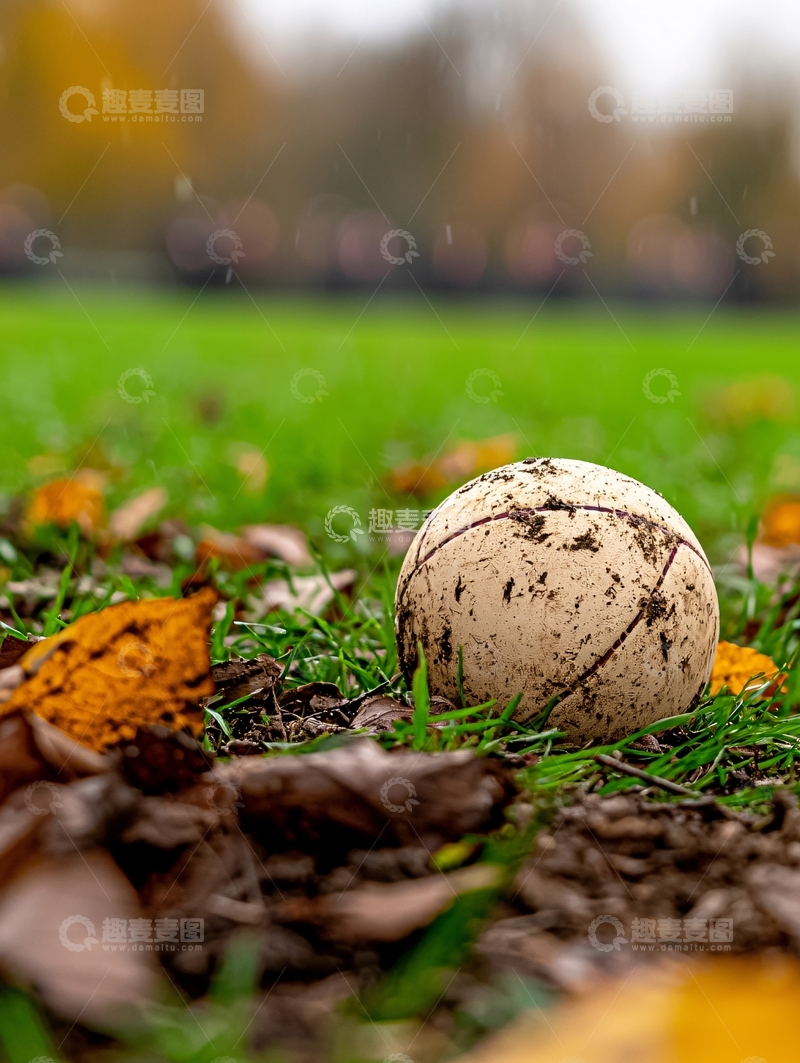 高清大图下载【趣麦麦图】球在草地上高清图片