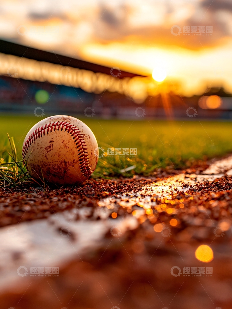 高清大图下载【趣麦麦图】棒球特写高清图片