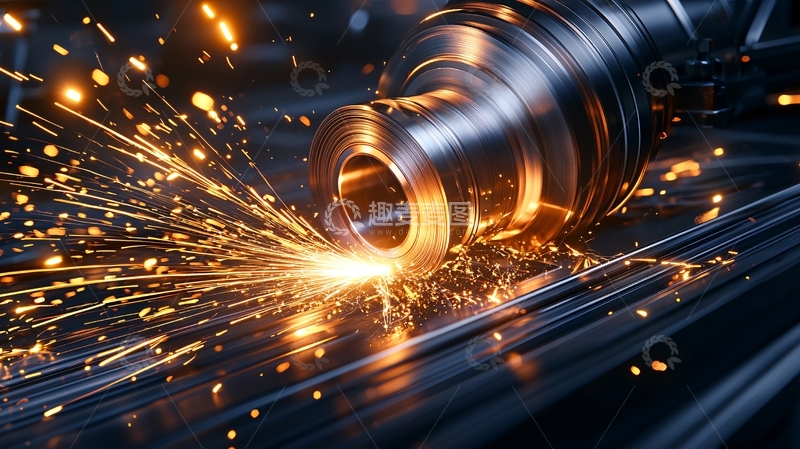 高清大图下载【趣麦麦图】金属加工的火花四溅