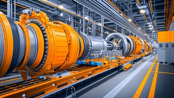 工业机械设备特写