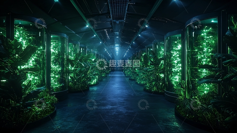 高清大图下载【趣麦麦图】未来植物培养基地