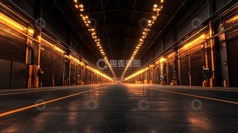 高清大图下载【趣麦麦图】未来感走廊高清图片