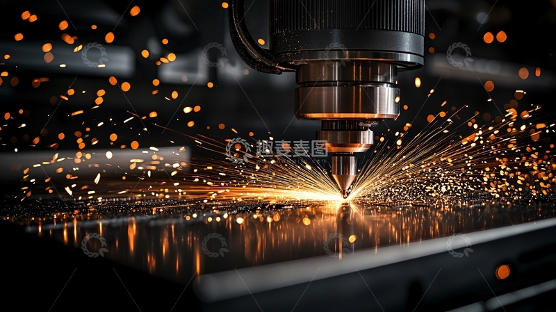 高清大图下载【趣麦麦图】金属切割火花四溅