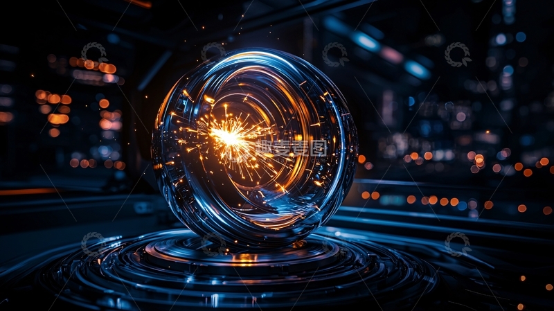 高清大图下载【趣麦麦图】科技感能量球