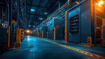 工业厂房内部场景