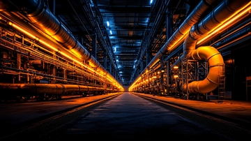 工业管道内部视角