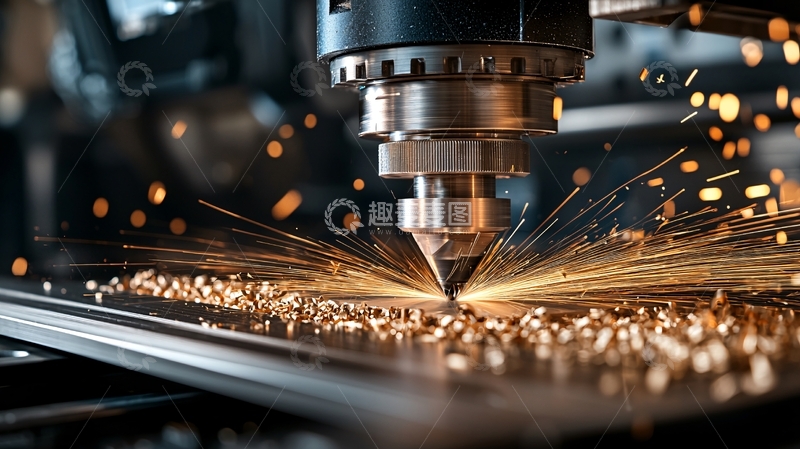 高清大图下载【趣麦麦图】金属切割火花四溅