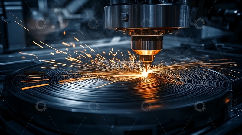 高清大图下载【趣麦麦图】金属切割产生火花