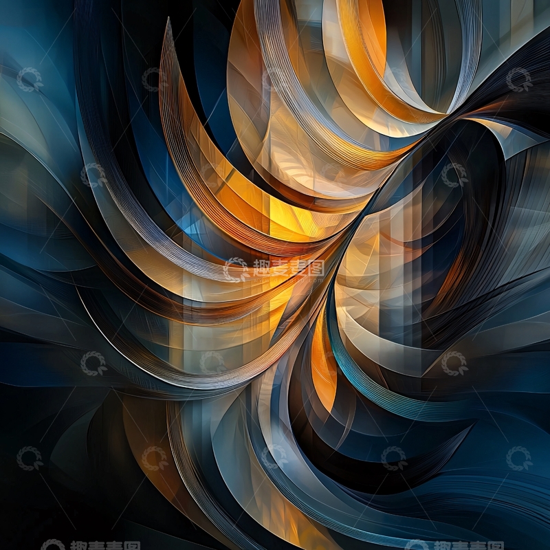 高清大图下载【趣麦麦图】抽象艺术漩涡状渐变