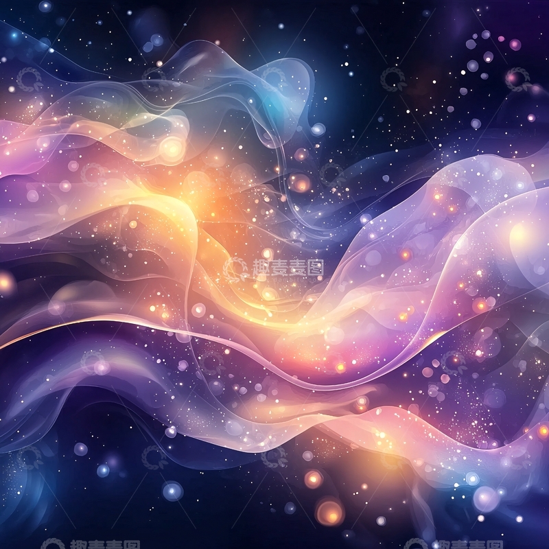 高清大图下载【趣麦麦图】抽象星云高清图片