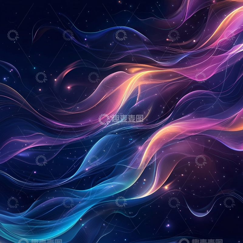 高清大图下载【趣麦麦图】抽象光线背景