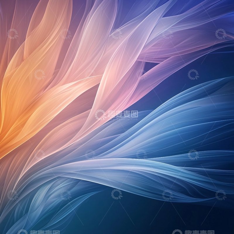 高清大图下载【趣麦麦图】抽象艺术波浪形背景