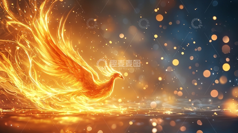 高清大图下载【趣麦麦图】浴火重生的凤凰