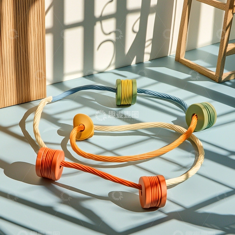 高清大图下载【趣麦麦图】木制玩具环和光影