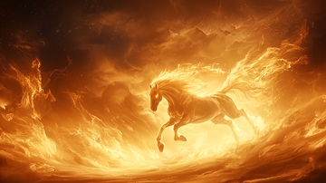 火焰飞马高清图片