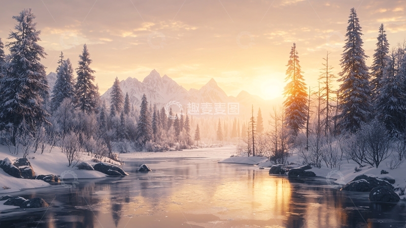 高清大图下载【趣麦麦图】冬日阳光下高清图片