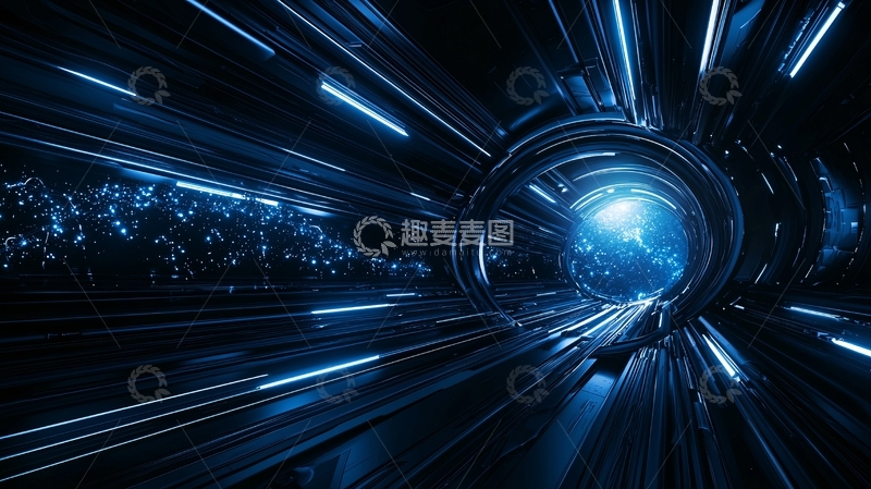 高清大图下载【趣麦麦图】科幻隧道高清图片