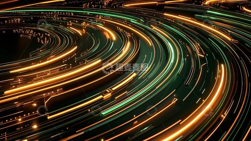 高清大图下载【趣麦麦图】光线轨迹交织的画面