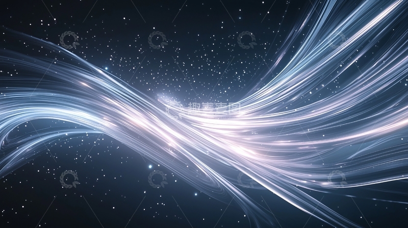 高清大图下载【趣麦麦图】抽象光线流动背景