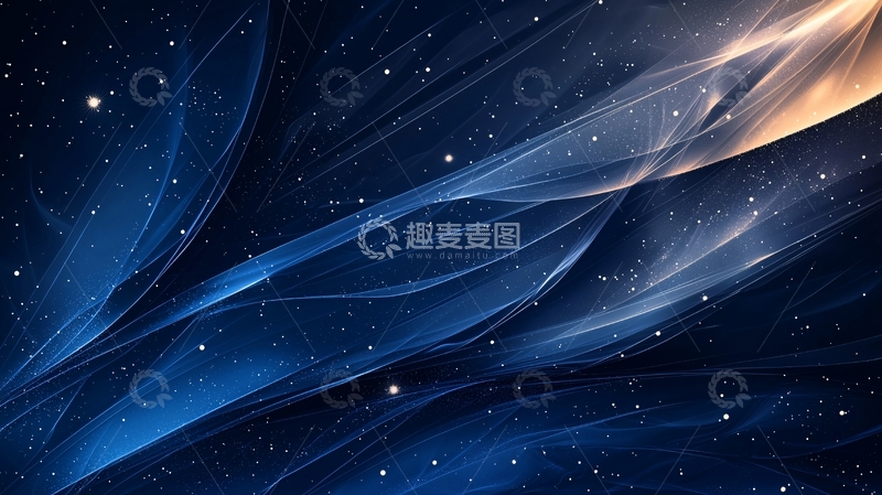 高清大图下载【趣麦麦图】深蓝色星空抽象背景