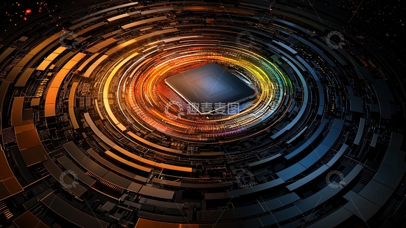 高清大图下载【趣麦麦图】科技感芯片高清图片