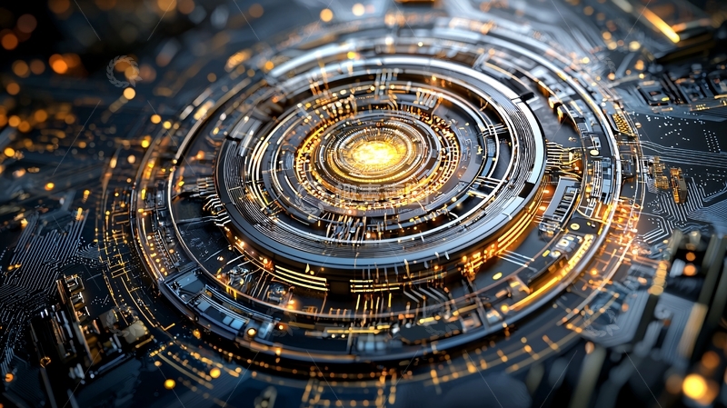 高清大图下载【趣麦麦图】科技感圆形图案