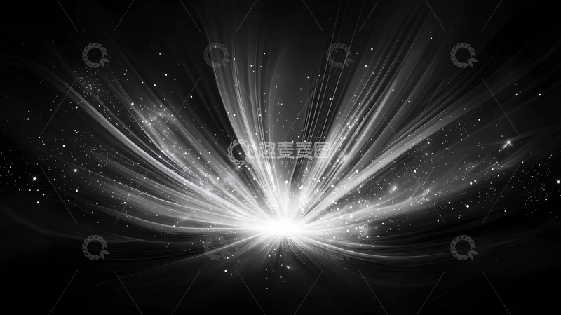 高清大图下载【趣麦麦图】光芒四射的能量爆发
